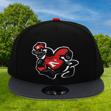 Load image into Gallery viewer, Goose Mascot - Black &amp; Graphite New Era 9Fifty Snapback - Front
