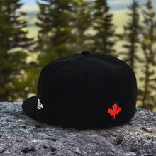 Load image into Gallery viewer, Noble North - Canada Badge - Black New Era 59Fifty (White) - Back
