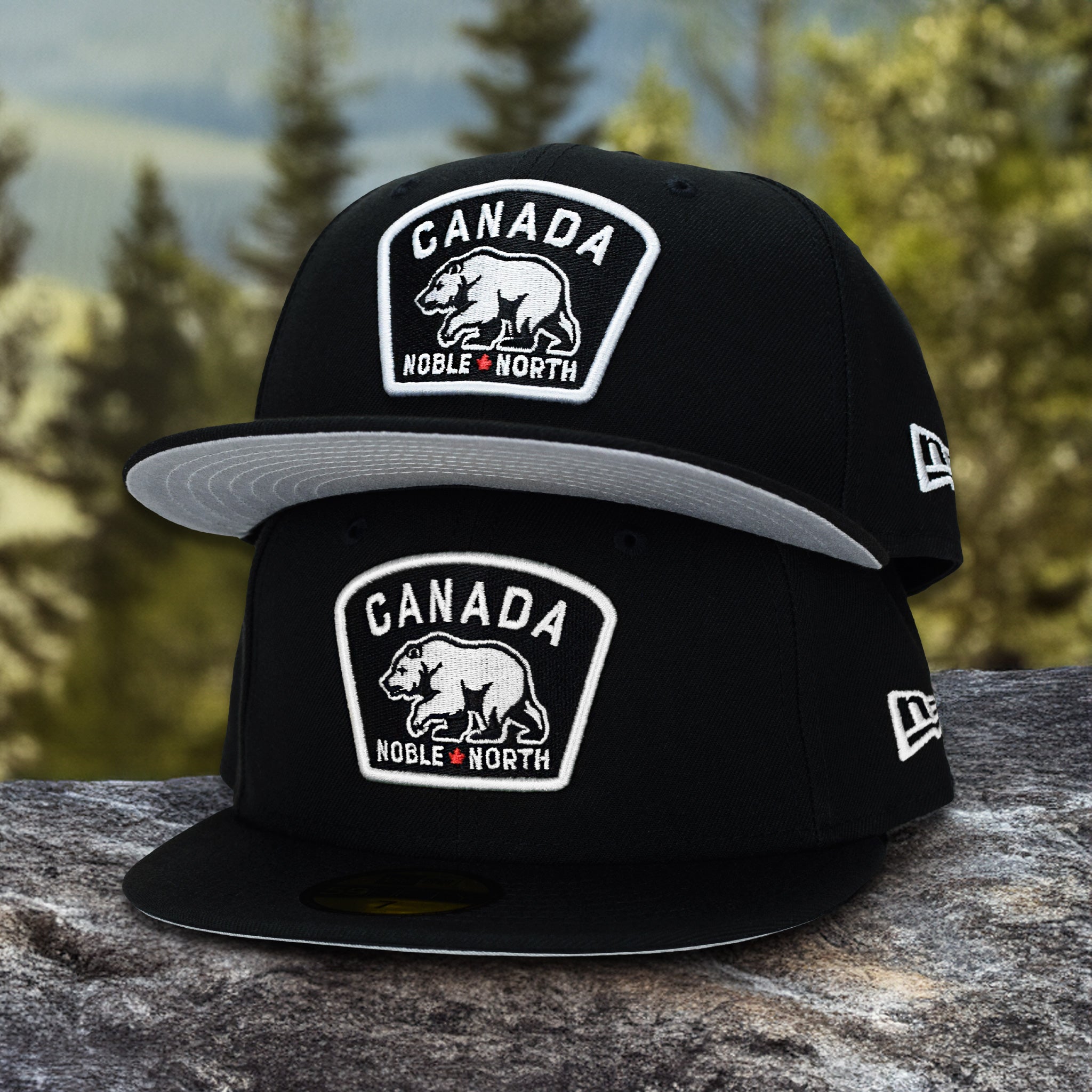 Noble North - Canada Badge - Black New Era 59Fifty (White) – Noble