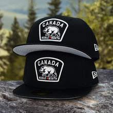 Load image into Gallery viewer, Noble North - Canada Badge - Black New Era 59Fifty (White) - Undervisor
