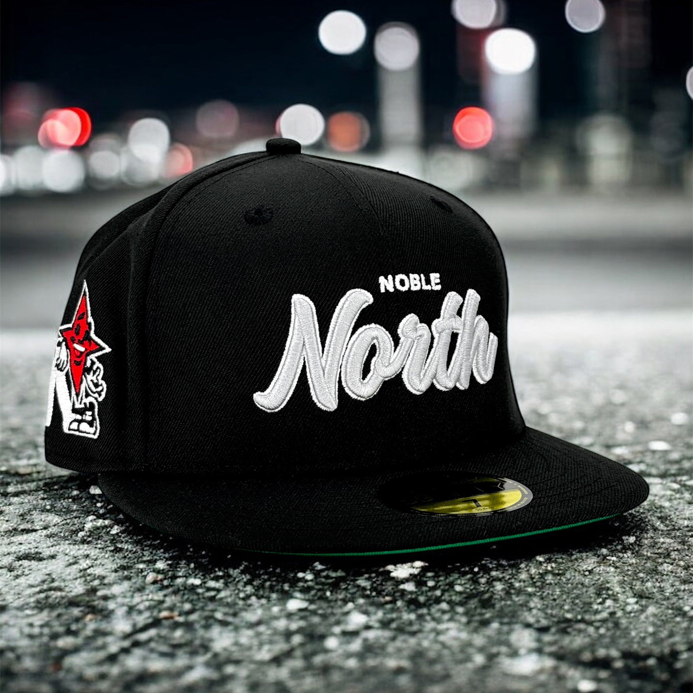 North Script - Black New Era 59Fifty - Front