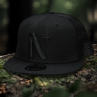 North Star - Blackout New Era 9Fifty Mesh Snapback w/ Camo UV- Front