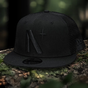 North Star - Blackout New Era 9Fifty Mesh Snapback w/ Camo UV- Front