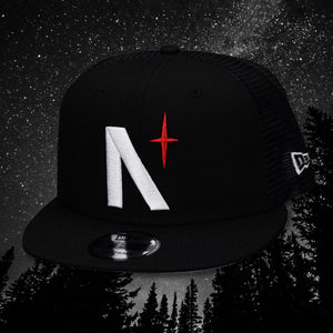 North Star - Black New Era 9Fifty Mesh Snapback - Front