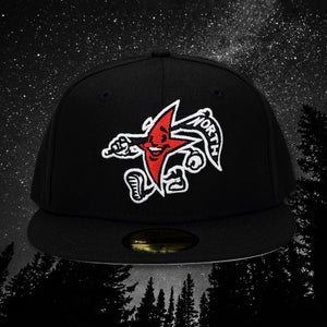 North Star Mascot - Black New Era 59Fifty - Front