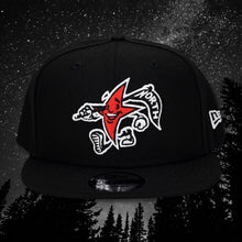 Load image into Gallery viewer, North Star Mascot - Black 9Fifty Snapback Hat - Front
