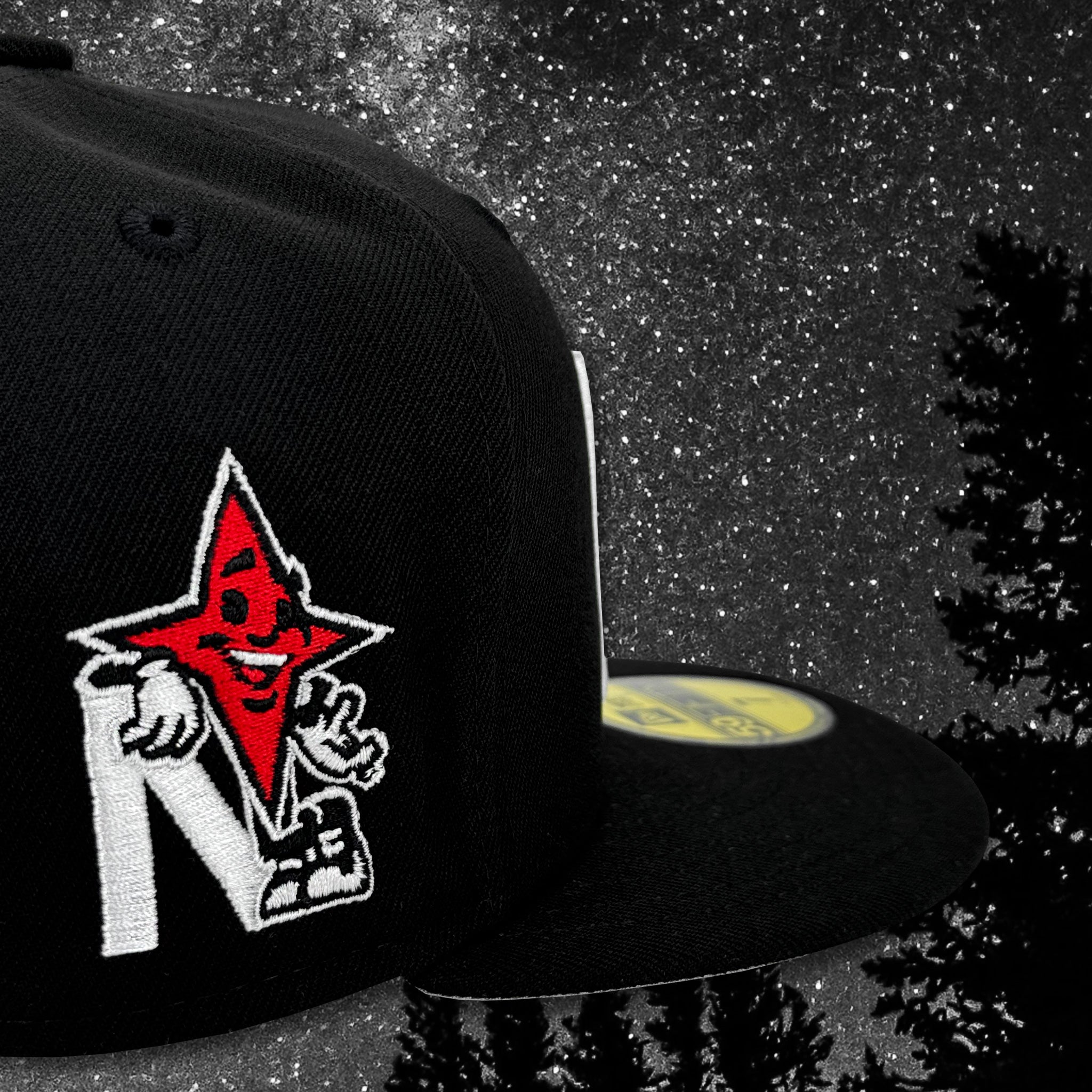 North Star - Mascot - Black New Era 59Fifty - Close Up