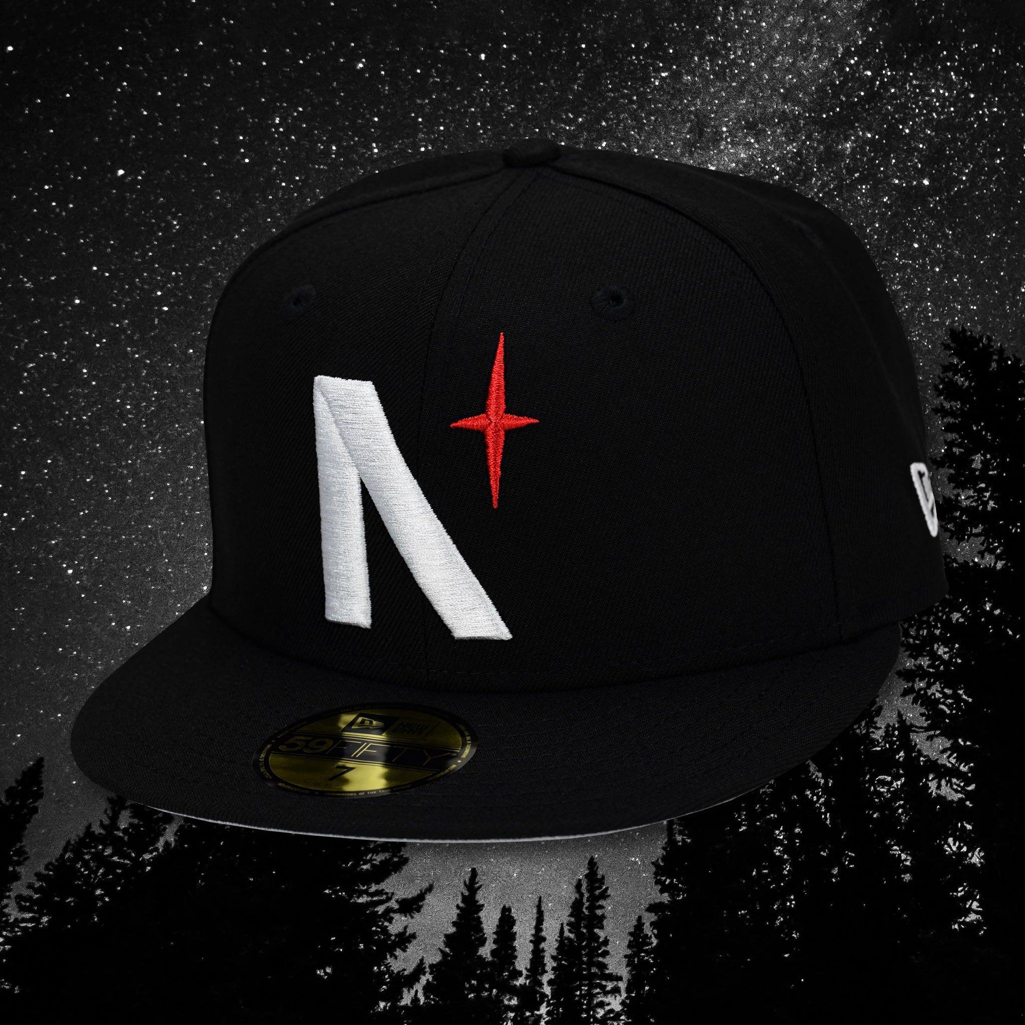 North Star - Mascot - Black New Era 59Fifty - Front