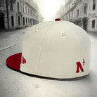 Fighting Maples - Stone & Vintage Red New Era 59Fifty - Back