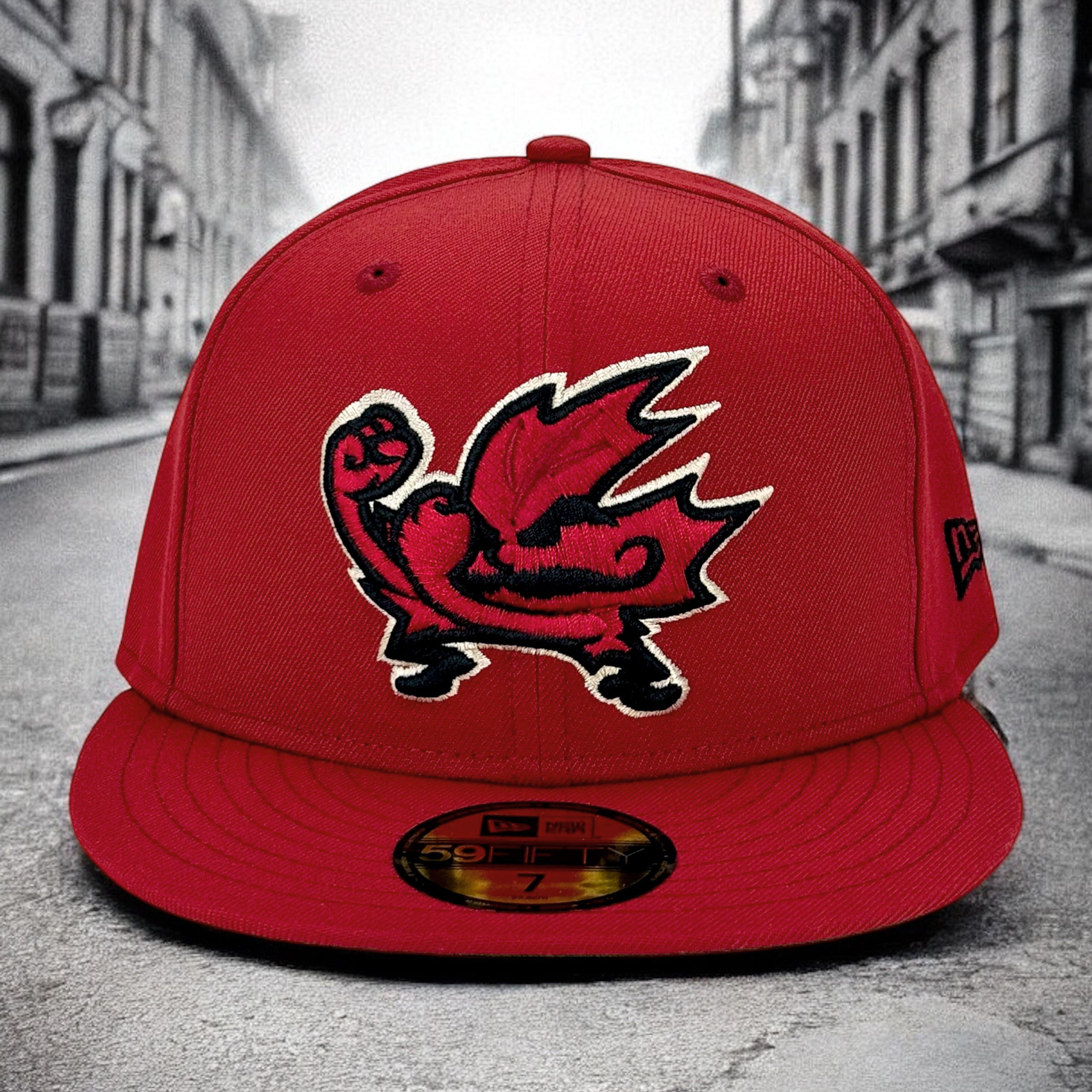 Fighting Maples - Vintage Red New Era 59Fifty - Front