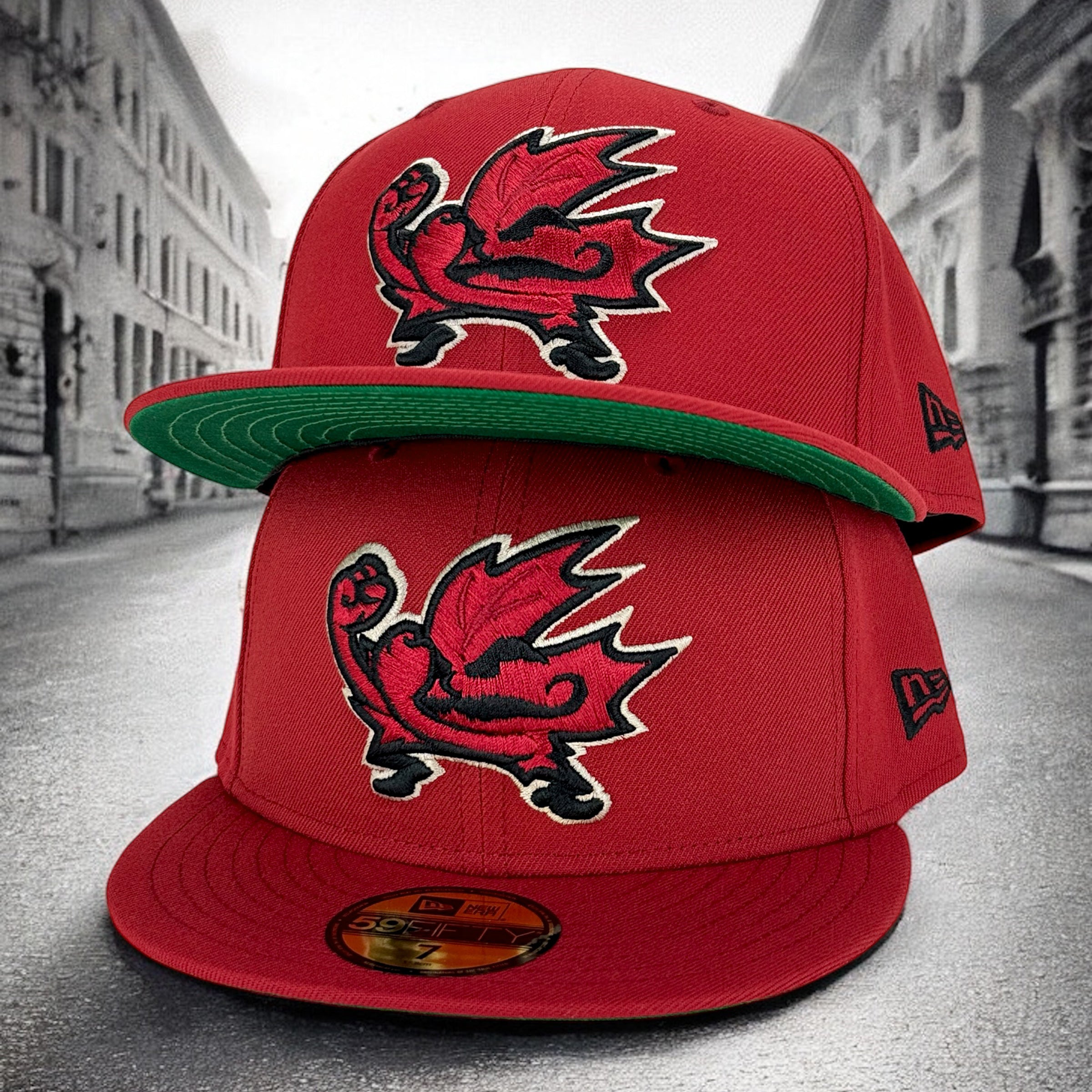 Fighting Maples - Vintage Red New Era 59Fifty - Undervisor