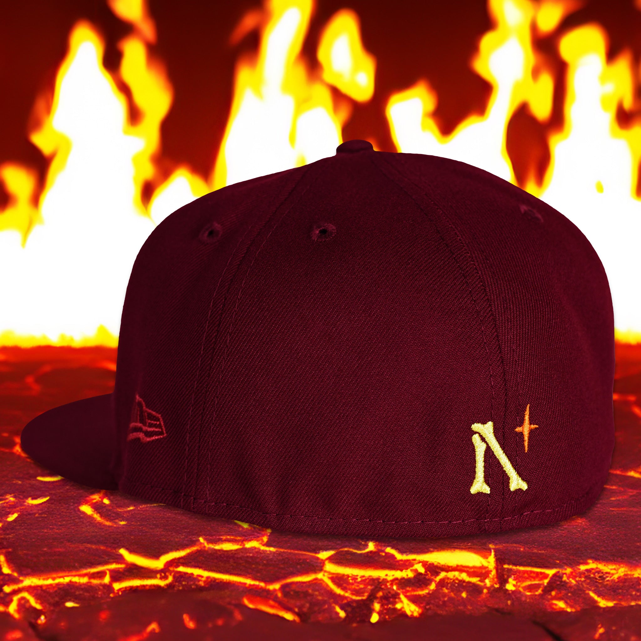 59FIFTY Low Profile / CAP/ Poly. Twill NEWERA Maroon - 帽子