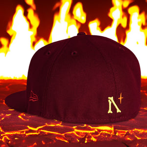 Fire Wolf - Cardinal New Era 59Fifty - Back