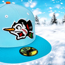 Load image into Gallery viewer, Frost-Eh - Arctic Blue 2-Tone New Era 59Fifty - Close Up
