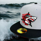 Great White North - Grey & Black New Era 59Fifty - Close Up