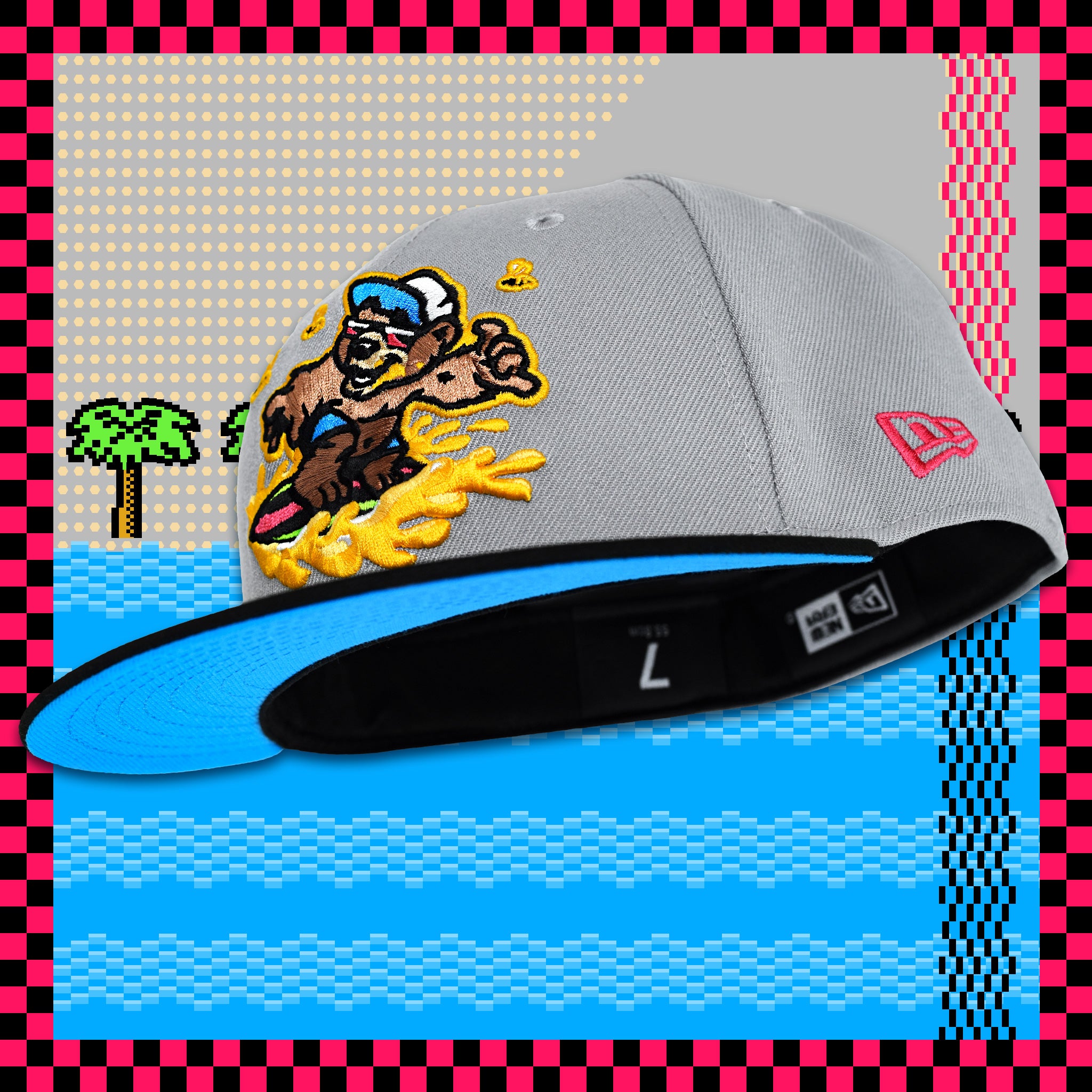 Honey Surfers - Grey & Black New Era 59Fifty – Noble North Co.
