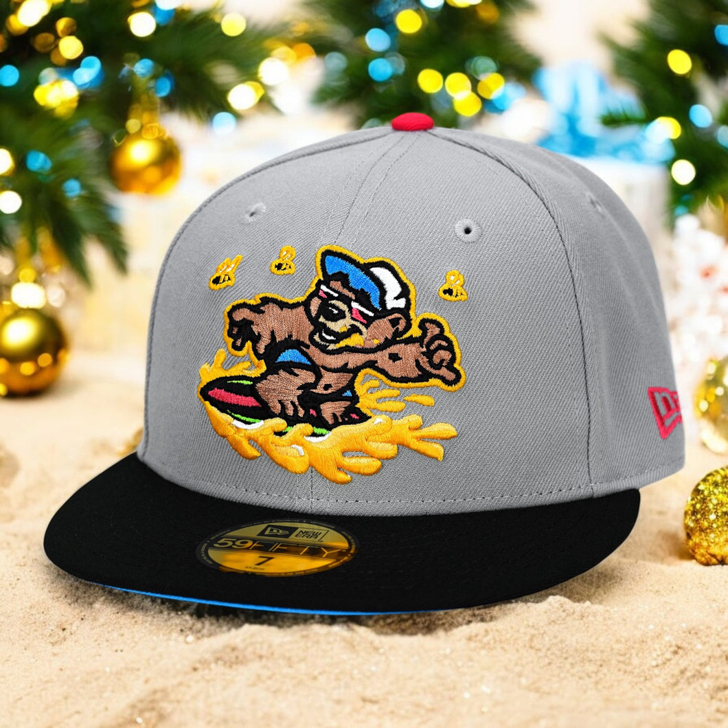 Honey Surfers - Grey & Black New Era 59Fifty - Christmas