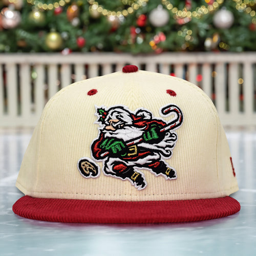 North Pole St. Nick's - Chrome & Red Corduroy New Era 59Fifty - Front