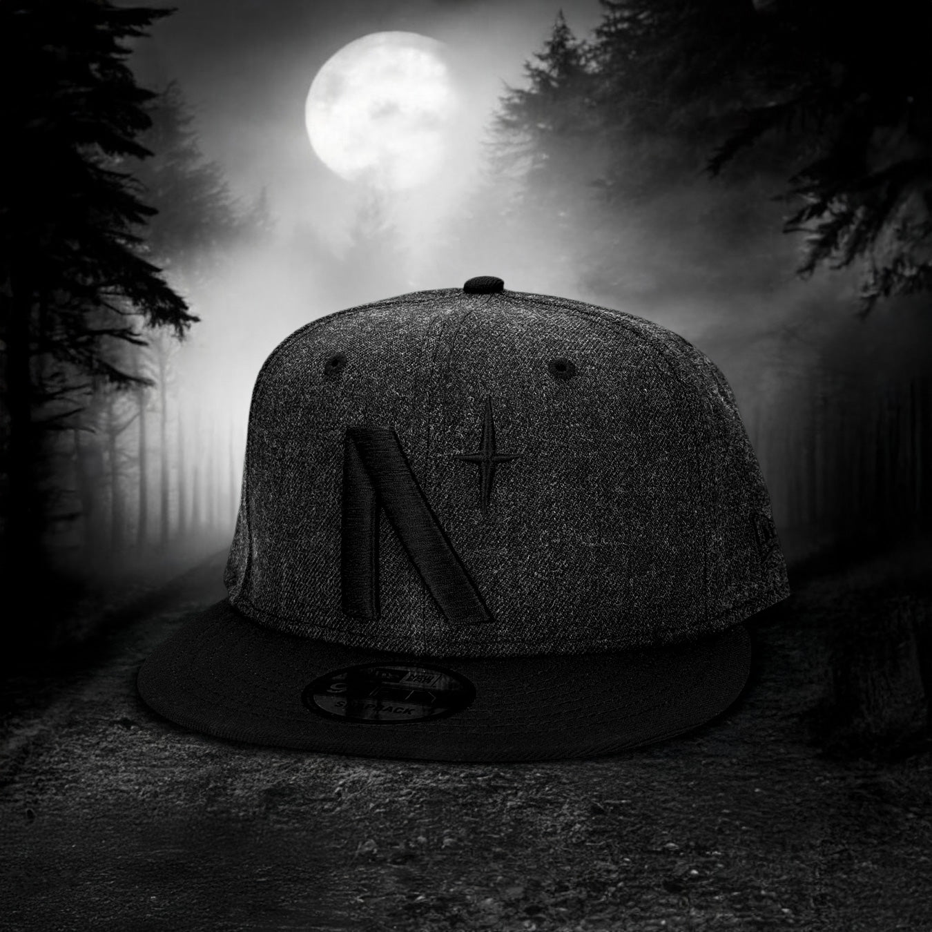 North Star - Black New Era 9Fifty Mesh Snapback Hat – Noble North Co.