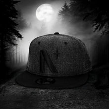 Load image into Gallery viewer, North Star - Blackout Heather New Era 9Fifty Snapback - Front
