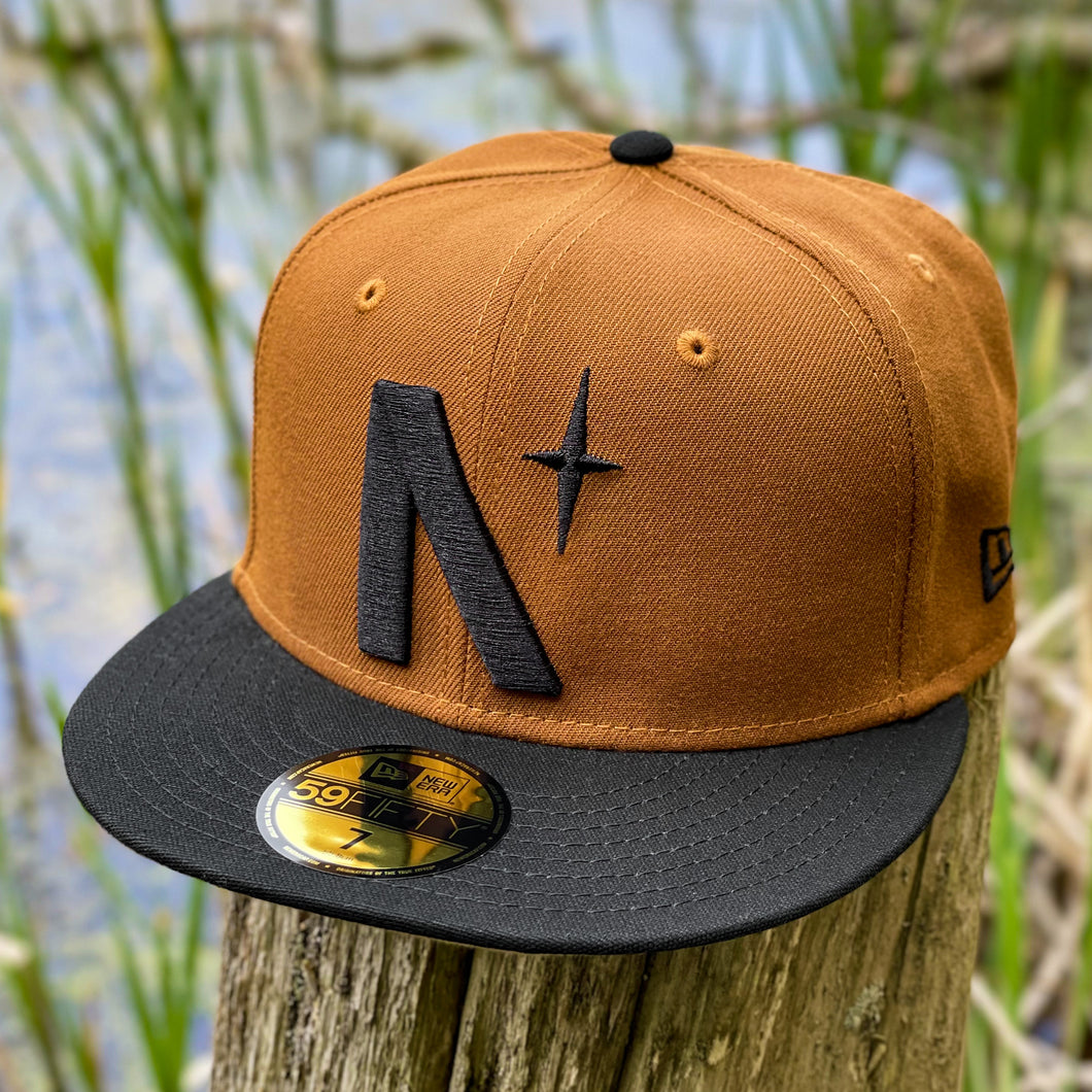 North Star - Brown & Black Cotton Canvas New Era 59Fifty – Noble