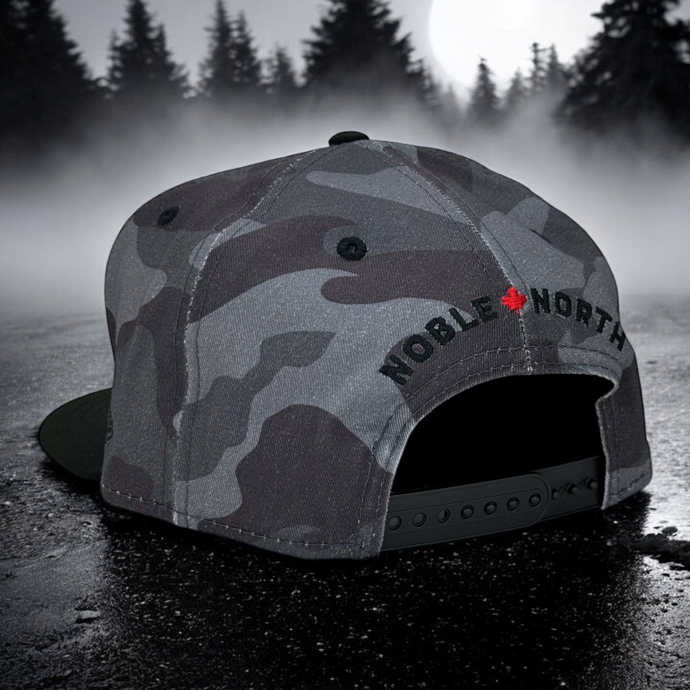 North Star - Camo Vize & Black New Era 9Fifty Snapback - Back