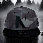 North Star - Camo Vize & Black New Era 9Fifty Snapback - Front