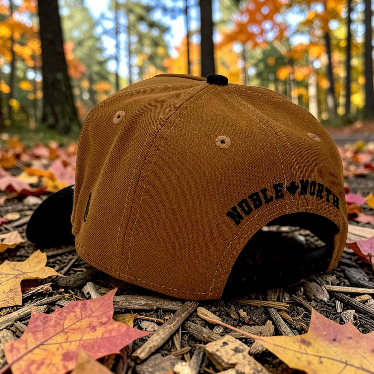 North Star - Heritage - Brown & Black New Era 9Forty A-Frame Snapback - Back