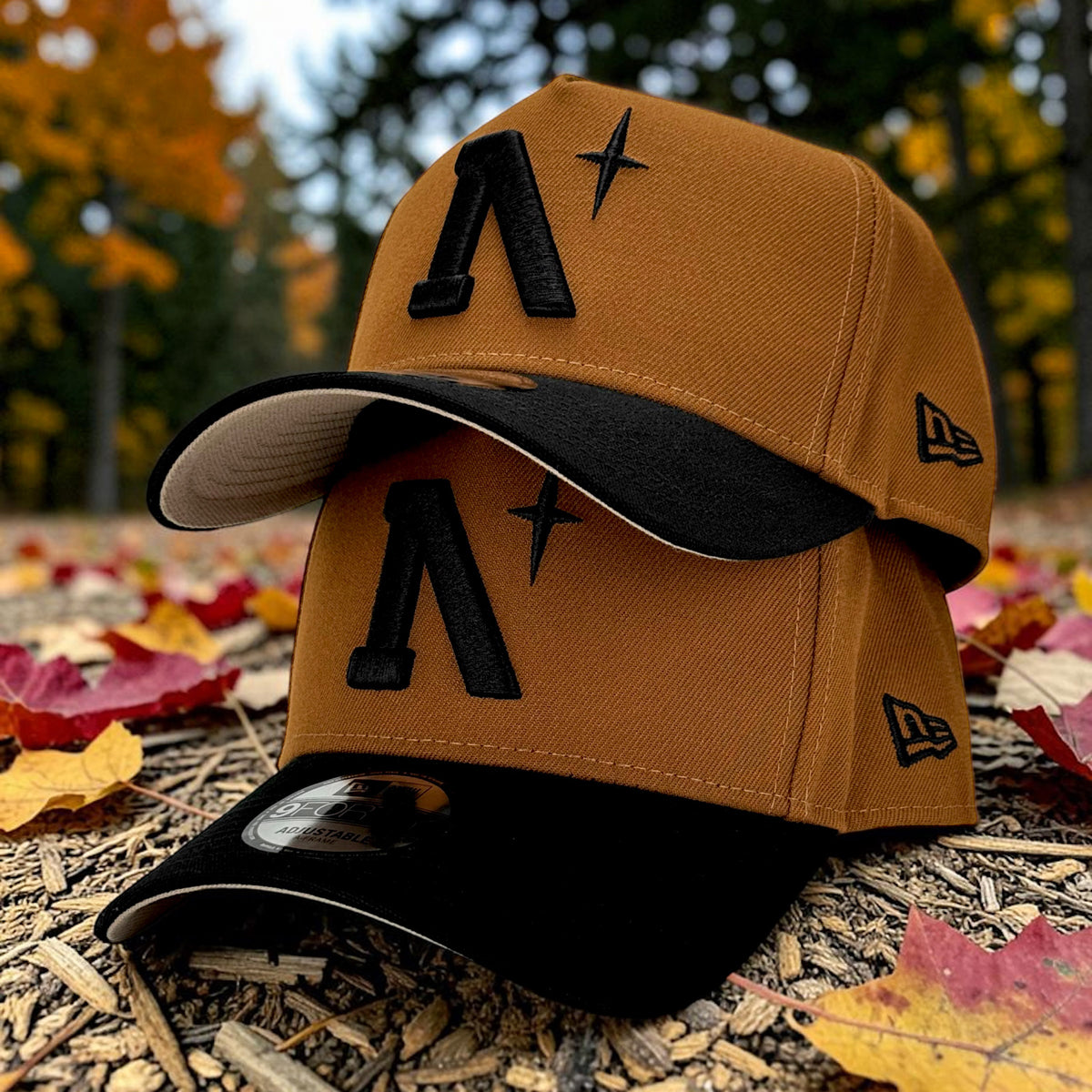 North Star - Heritage - Brown & Black New Era 9Forty A-Frame Snapback - Undervisor