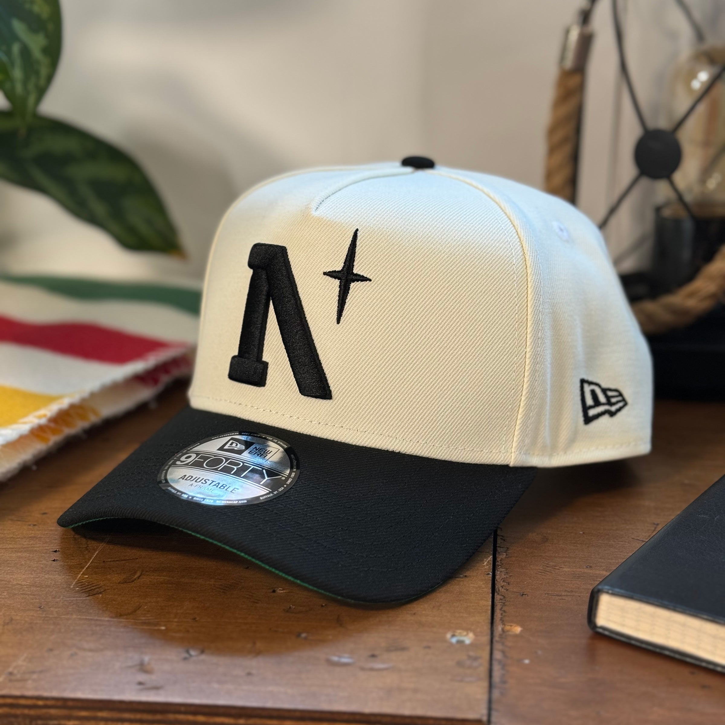 North Star - Heritage - Chrome & Black New Era 9Forty A-Frame Snapback - Front
