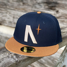 Load image into Gallery viewer, North Star - Lakeside Blue &amp; Light Bronze New Era 59Fifty - Front
