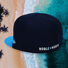 Load image into Gallery viewer, North Star - Oceanside &amp; Beach Blue New Era 59Fifty - Back
