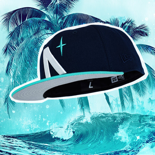 North Star - Oceanside Blue & Teal New Era 59Fifty - Undervisor