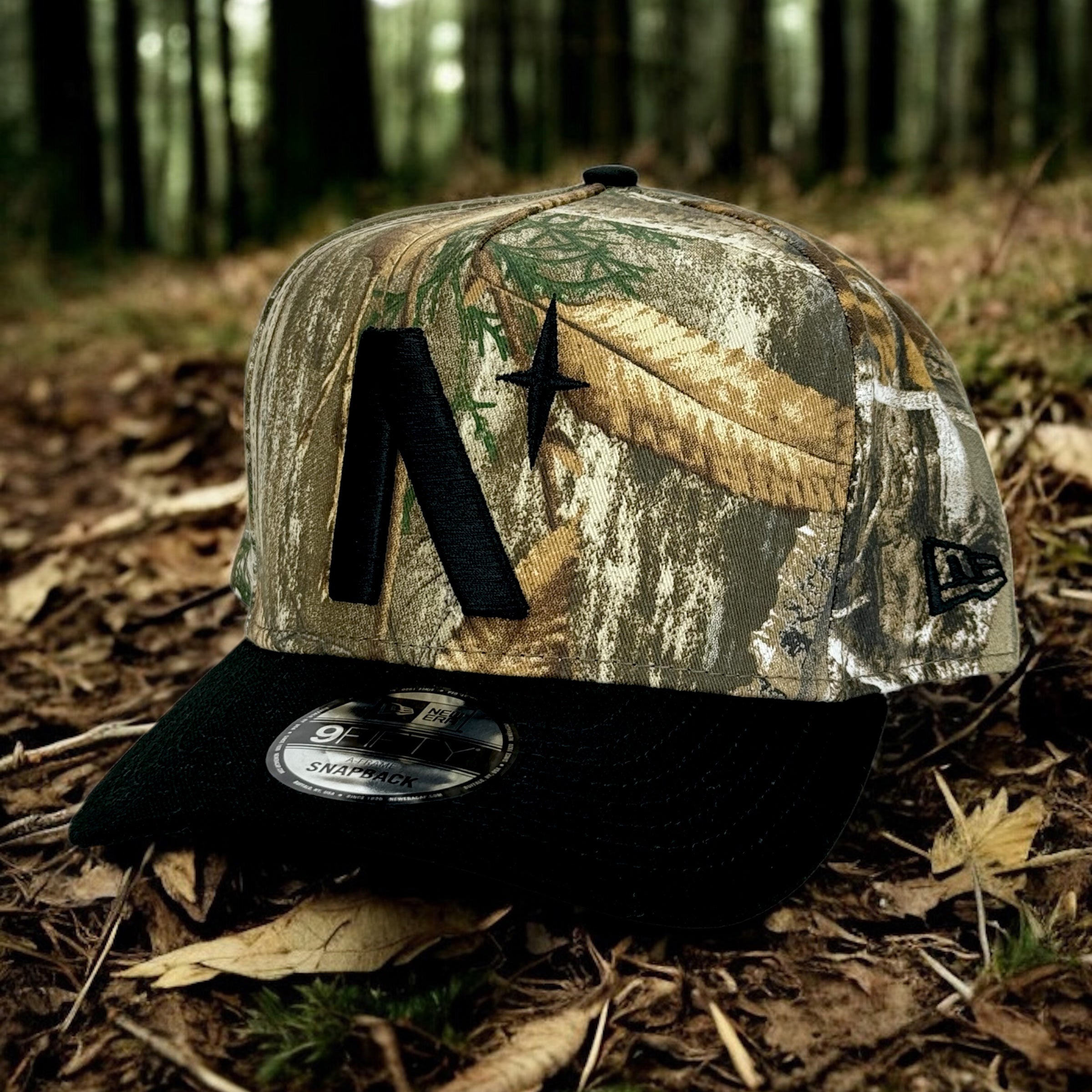 North Star - Realtree & Black New Era 9Fifty A-Frame Snapback - Side
