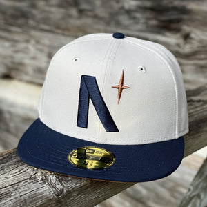 North Star - Stone & Lakeside Blue New Era 59Fifty- Front
