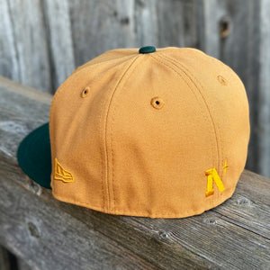 Oak Leaf - Panama Tan & Dark Green New Era 59Fifty - Back