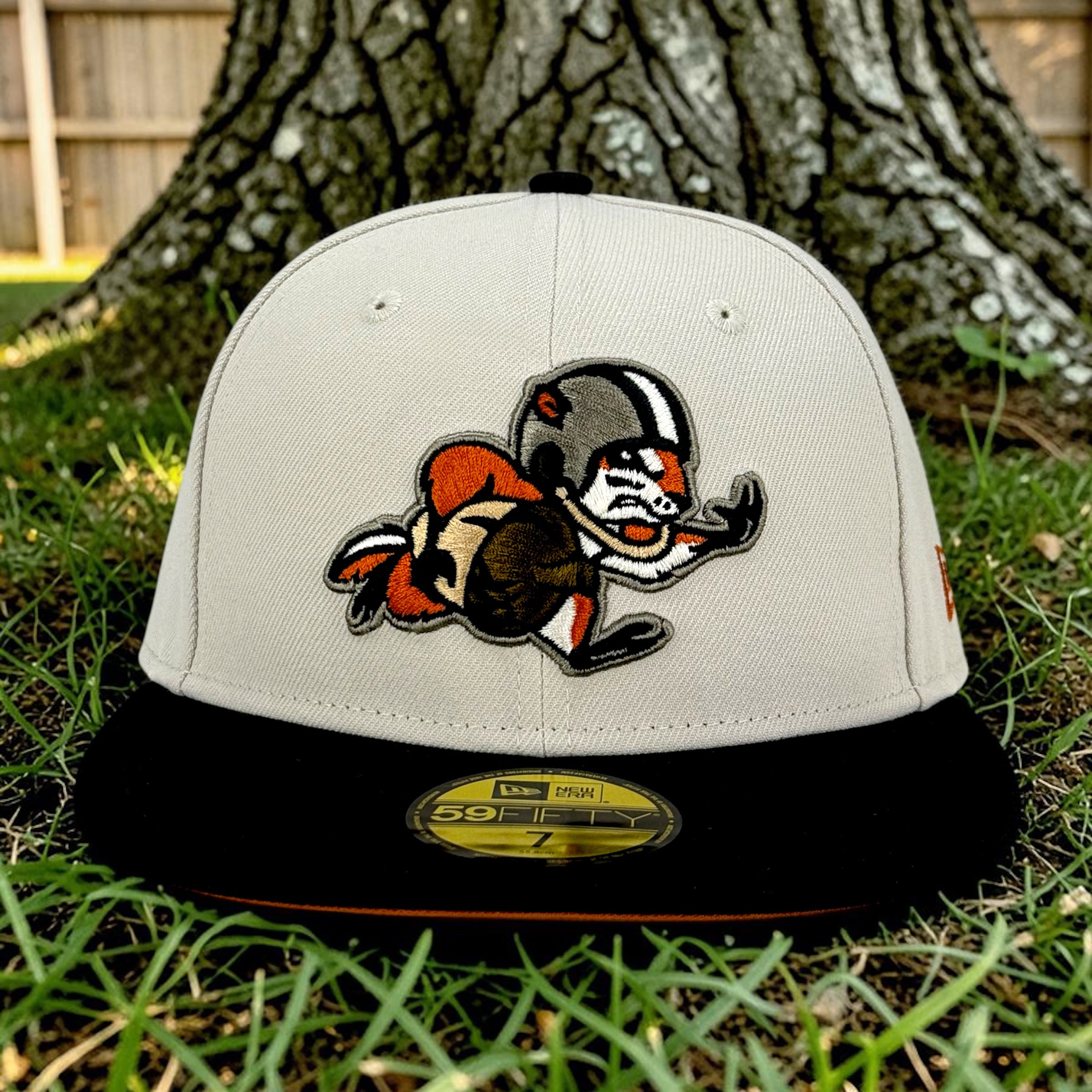 Oak Tree Raiders - Stone & Black New Era 59Fifty - Front