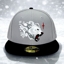 Load image into Gallery viewer, Polar Bear - Grey &amp; Black New Era 59Fifty - Front
