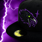 Raven III - Black New Era 59Fifty - Close Up