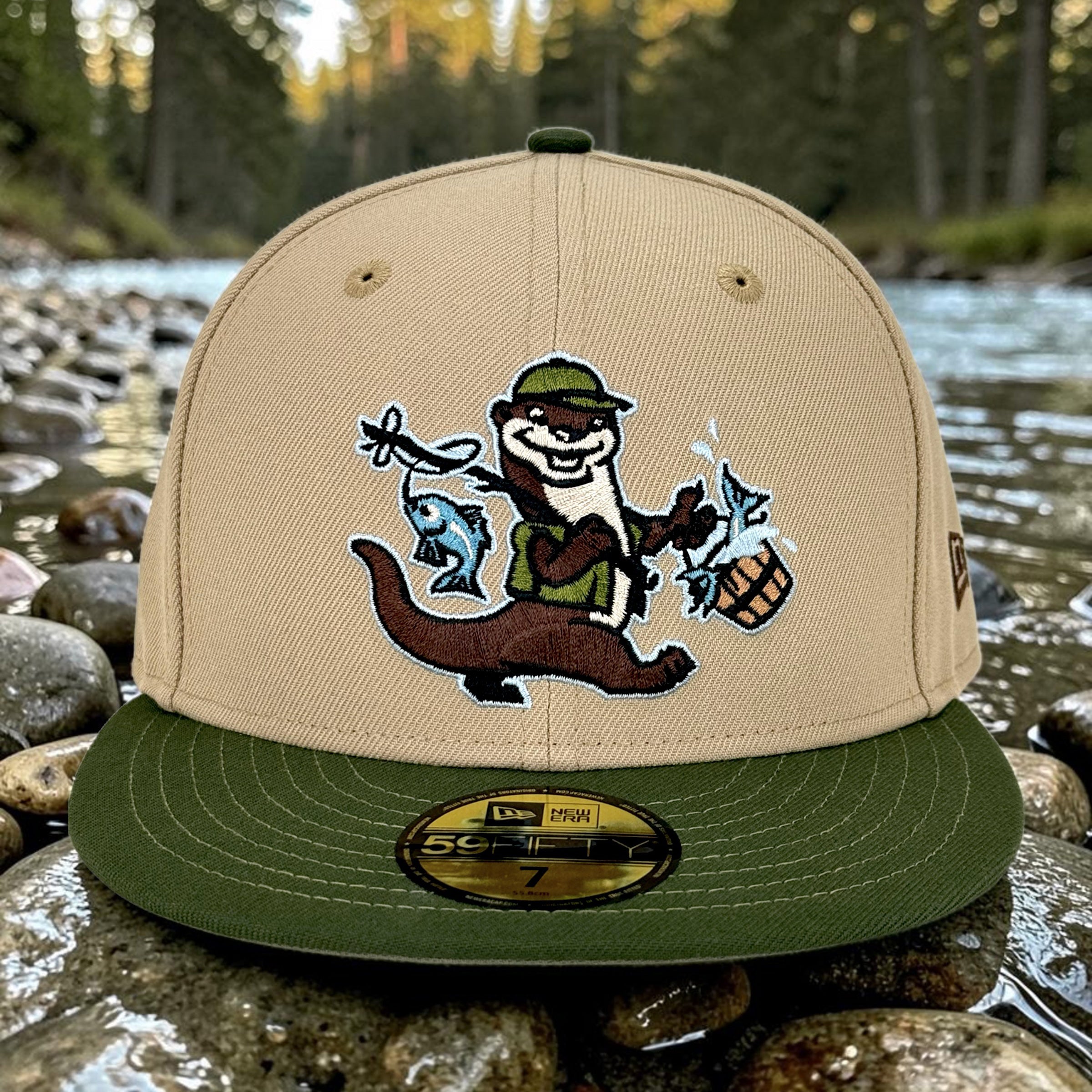 River Otter Angler - Camel & Olive New Era 59Fifty - Front