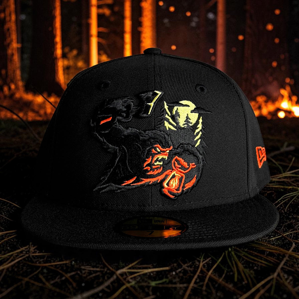 Sasquatch - Blackout New Era 59Fifty - Front