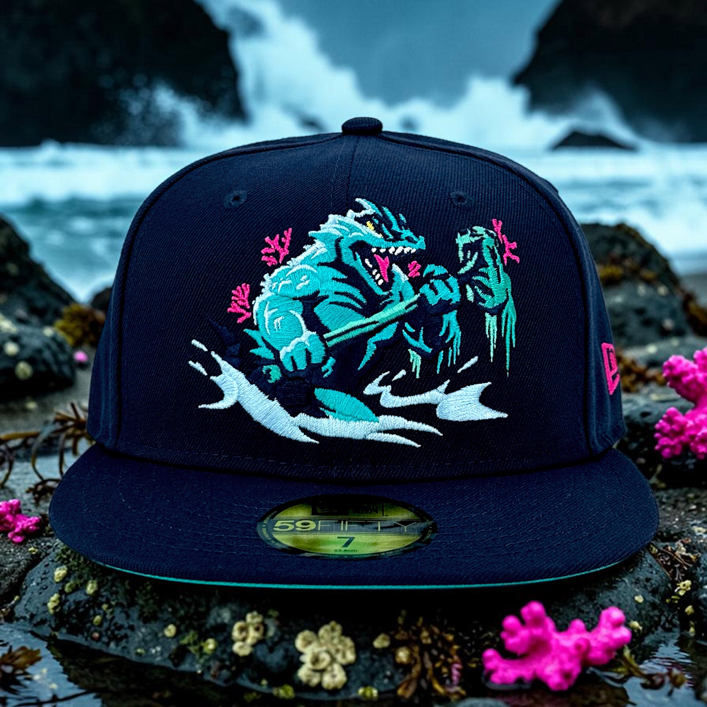 Sea Creature - Oceanside Blue New Era 59Fifty - Front