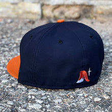 Load image into Gallery viewer, Sneaky Blinders - Navy &amp; Rust Orange New Era 59Fifty - Back
