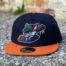Load image into Gallery viewer, Sneaky Blinders - Navy &amp; Rust Orange New Era 59Fifty - Front
