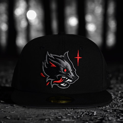 Wolf - Black New Era 59Fifty - Front