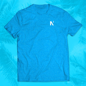 Noble North - Beach Blue Heather Tee - Front
