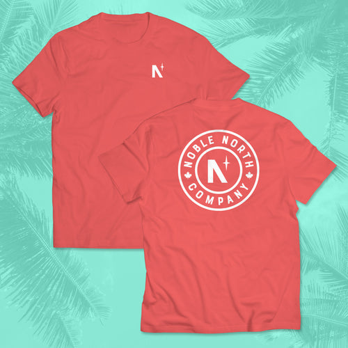 Noble North - Coral Tee - Front & Back