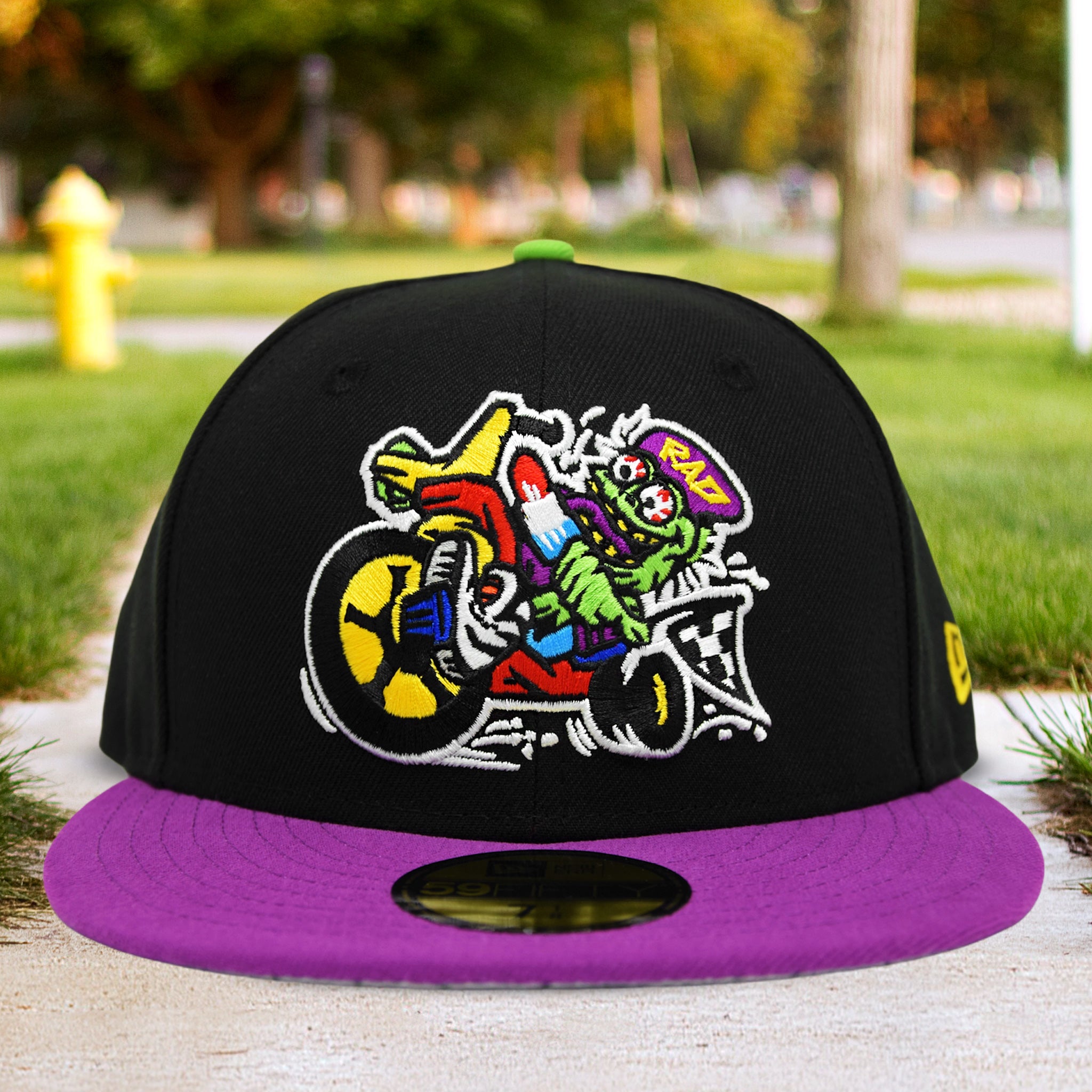Rad Kid - Black & Purple New Era 59Fifty – Noble North Co.