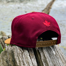 Load image into Gallery viewer, Canadian Beaver - Cardinal &amp; Brown New Era 9Fifty Snapback - Back
