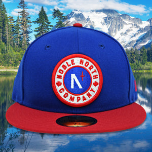 Noble North - Classic Patch - Royal Blue & Red New Era 59Fifty - Front
